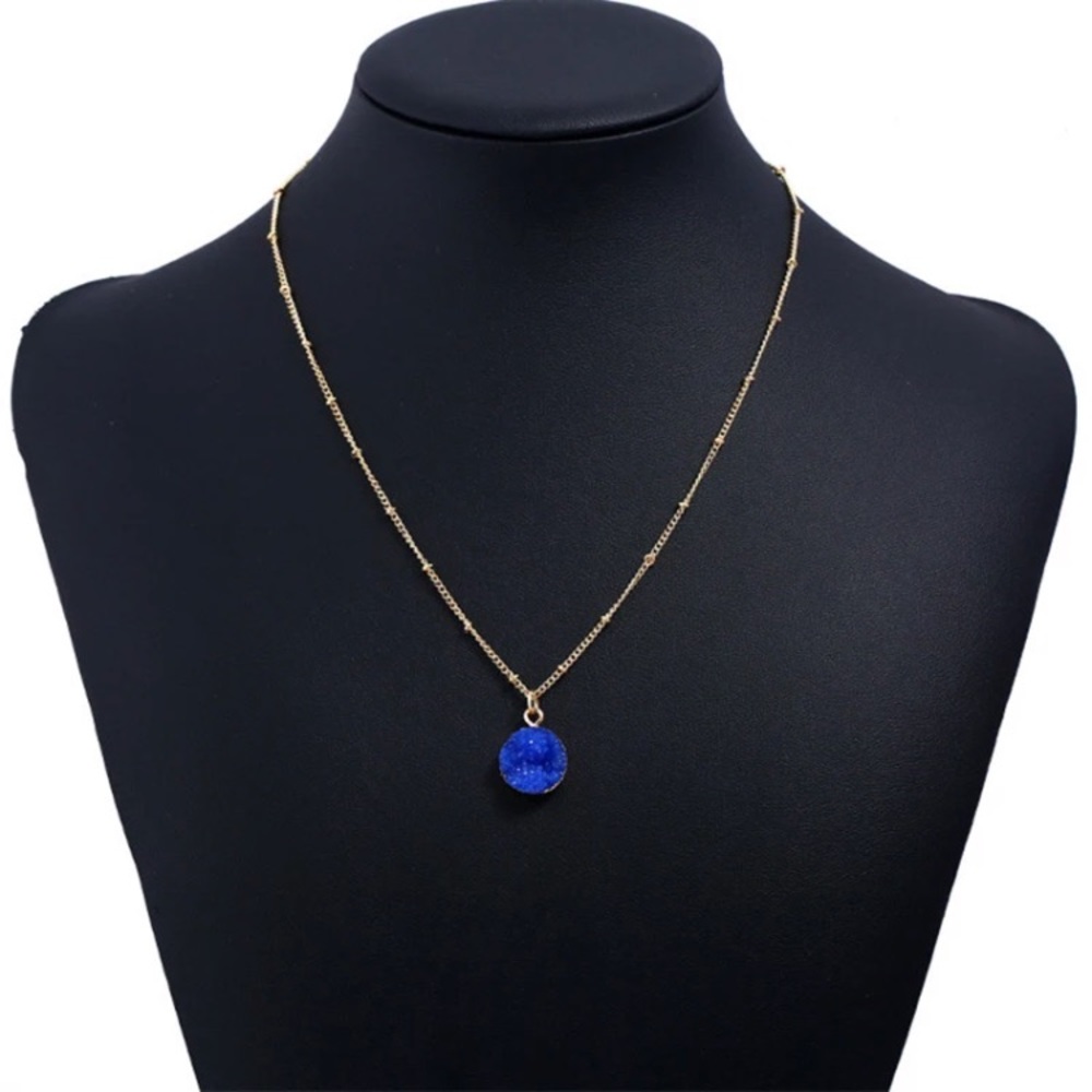 👍🏻Druzy Natural Stone Necklace - Picture 2 of 6